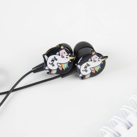 Headphones in the package, "unicorn", vacuum, black-3