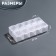 Organizer for decor, 10 cells, 8.7 × 4.3 × 2 cm, the color is transparent