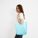 Bag Women's Beach Nazamok, in a strip, 39x32 cm, Blue