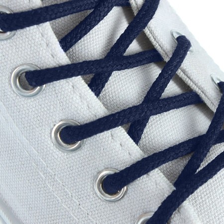 Shoes for shoes are round, d = 4mm, 90cm, dark blue color