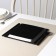 Plastic disposable plastic 3 in 1: plate, fork, knife, square, black