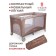 Arena playing children's playpen, brown color