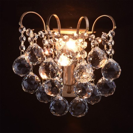 Bra "Pearls" 1x60W E14 Honey bronze 21x22x15cm-1