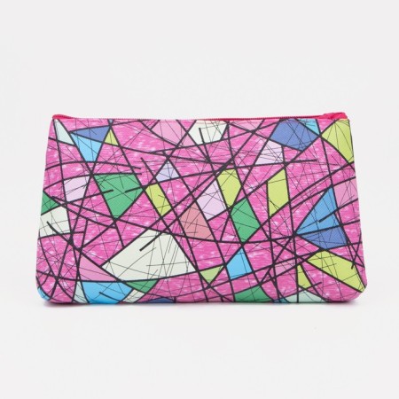 Cosmetic bag with lightning, pink/multi -colored color-1