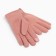 Gloves Female two -layer minku waterproof, size 6.5, pink color