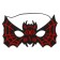 Mask "Bat", black and red color