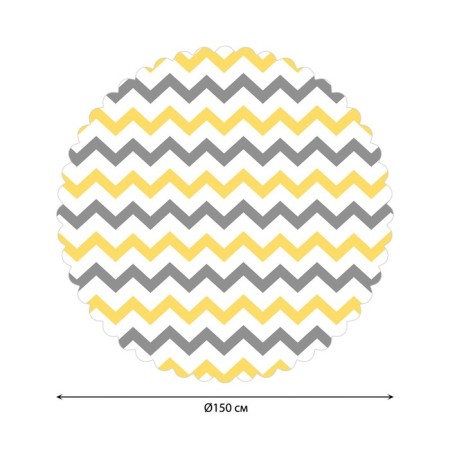 The tablecloth “Zigzag changes”, round, Saten, d = 150 cm-1