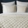 Cover with pillowcases "Kim", size 230x250 cm, ivory color