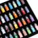 Glitter, set of 48 jars with a traffic jam of 1 g