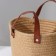 Basket for storage laid handmade, AIKO, 21.5 × 21.5 × 16.5 cm, beige color