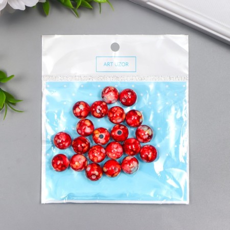 Beads for creativity plastic "Marble. Terracott" d = 1.2 cm set 20 grams-2