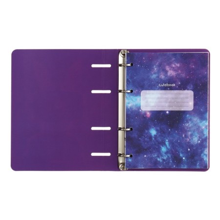 A notebook on the rings A5, 100 sheets in the Meshu Miumiu cage, the cover coated cardboard, matte lamination, foil embossing-2
