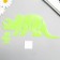Phosphorus sticker "Triceratops" with adhesive pads set of 2 pcs mix 29.5x25 cm