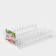 Dishes for dishes with a pallet 39 × 25 × 12 cm, white color