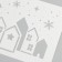 Plastic stencil "gingerbread houses", size 16x24 cm