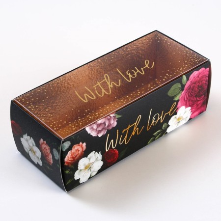 Confectionery box, packaging "With Love", 14.5 x 5 x 6 cm