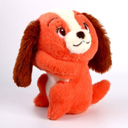 Soft toy "Dog", 20 cm, red color