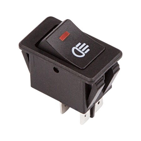 Klavikh switch 12V 35A (4C) On -OFF with red LED backlight (ASW-17D) Rexant