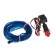 Cartage neon thread for lighting salon, 12 V, 5 m, blue power adapter