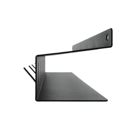 Ban holder, wall -mounted, with hooks, black-7