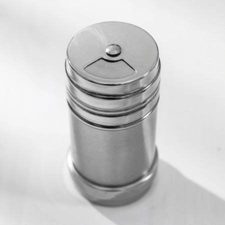 Solonka made of stainless steel "metallic", 120 ml, 4.3 × 8 cm, silver color-1