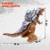Rex dinosaur, shoots balls, works from batteries, light and sound, brown color