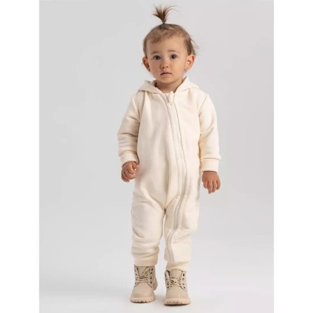 Children's jumpsuit with MOWBABY BALOO ears, height 74 cm, milk color-1