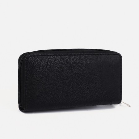 Women's wallet with lightning, black color-1