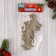 Christmas tree decoration "Peryshko" (set 2 pcs) 8x16 cm, gold