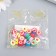 Beads for the creativity of PVC "Hearts - Print" set 25 pcs 0.5x0.9x0.9 cm