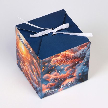Gift folding box "At dawn", 10 x 10 x 10 cm-2
