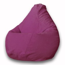 The pear-pear chair is positive modus, size xxxl, diameter 110 cm, height 145 cm, velor, purple color