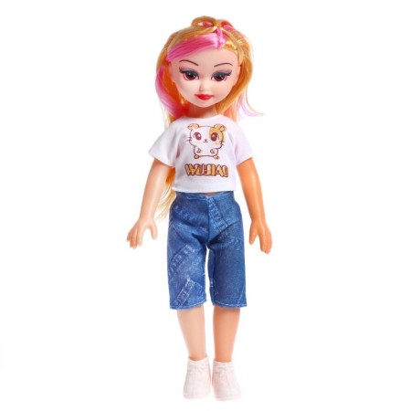 Doll "Dasha" in summer clothes, with sound effects, mix