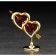 Souvenir "Two hearts with an arrow", 7 × 6 × 3 cm, with crystals