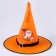 Carnival hat "Nightmare" orange, with a garland