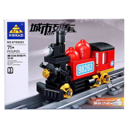 Designer "railway. Steam locomotive ", with launch, 71 parts-3