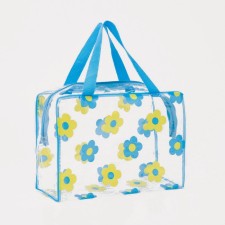 Lightning cosmetic bag, blue color