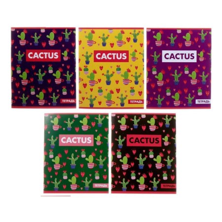 Notebook of 36 sheets in Calligrata Cactus Call, covered Cardboard, OFSET block, mix
