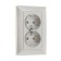 Double Luazon Lighting "Antei", 16 a, hidden, with salary, silver