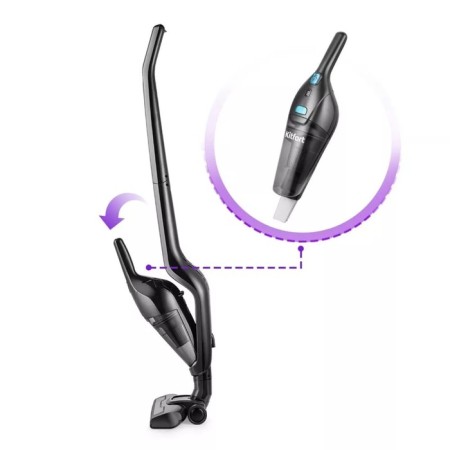 Vacuum cleaner KitFort KT-5161-1, vertical, wireless, 120/60 watts, 0.5 l, dark gray-5