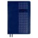 Dated 2025 diary, Escalada, A5 176 sheets, solid cover to leatzers with foam rubber, pancake embossing, perforation on the cover, block 70 g/m2, blue