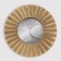 Wall mirror "Rays", D mirror surface 12 cm, color "aged gold"