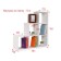Shelves-stellah hinged/floor PD-8, 784x200x784, white