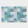 House rug of share "Paul", 40 × 65 cm, turquoise color