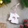 A set of Christmas tree decorations for coloring 4 pcs. "Unicorns" with a suspension, brush