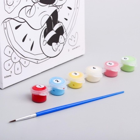 Picture on numbers for children, 21x15 cm, Minnie Mouse-2