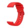 Smart hours strap, 20.5 mm, silicone, red