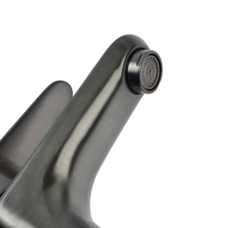 Zein Z3768 sink mixer, single -leaf, pour height 9.5 cm, graphite-2