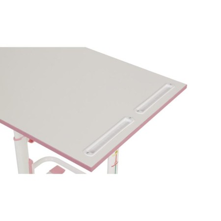 Set Polini Kids growing desk-transformer + adjustable stool, white-pink color-4