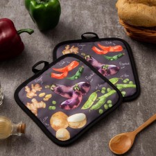 Kitchen set of the “Vegetables” shares, a grade 17x17 cm - 2 pcs